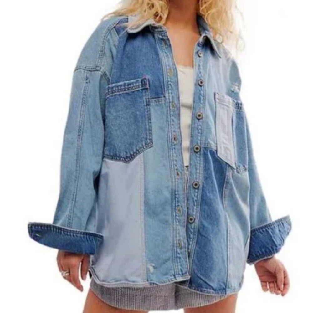 We the Free Mountain Roads Shirt (denim jacket) - Picture 3 of 8